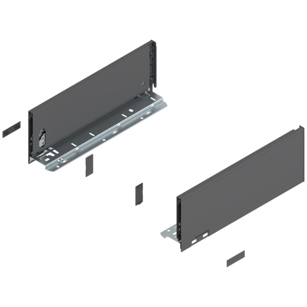 Bok szuflady LEGRABOX, wysokość K, 770K3502S antracyt