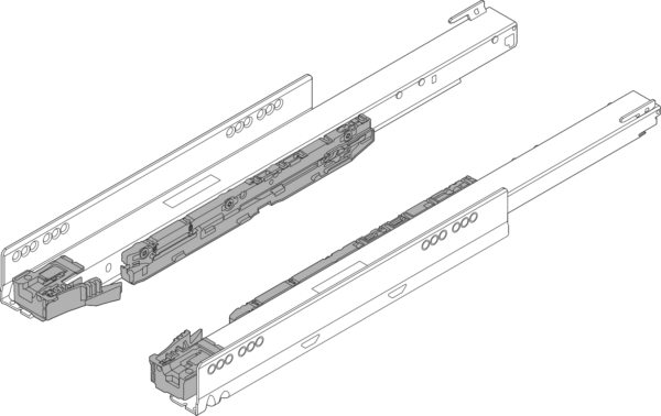 Prowadnica korpusu LEGRABOX z BLUMOTION S, 750.4001S - obrazek 2