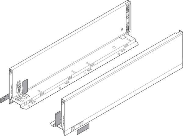 Bok szuflady LEGRABOX, wysokość K, 770K4002S - obrazek 2