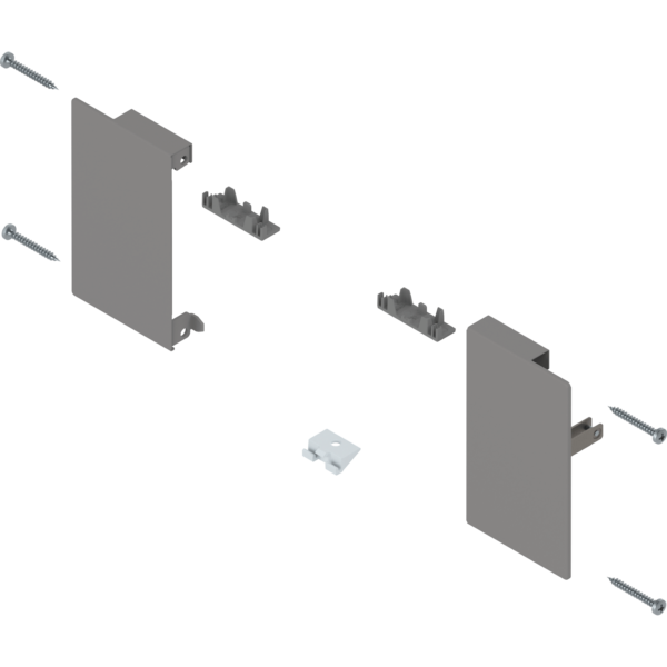 Mocowanie frontu MERIVOBOX , ZI4.0MS1 szary indium